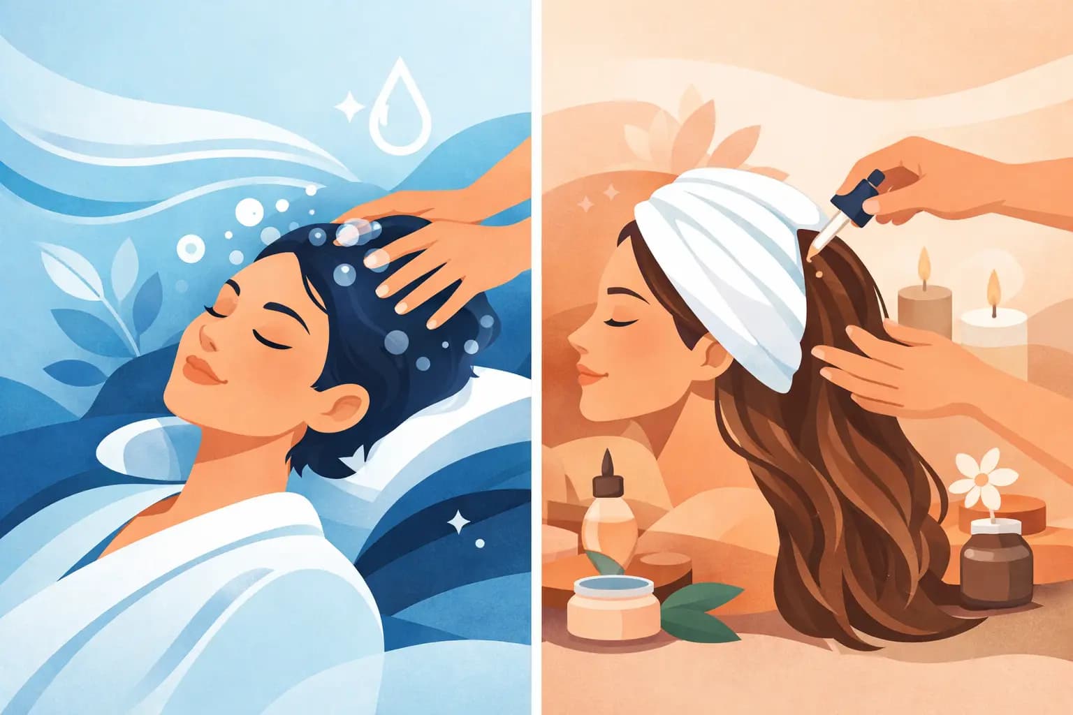 Diferença entre head spa e hair spa