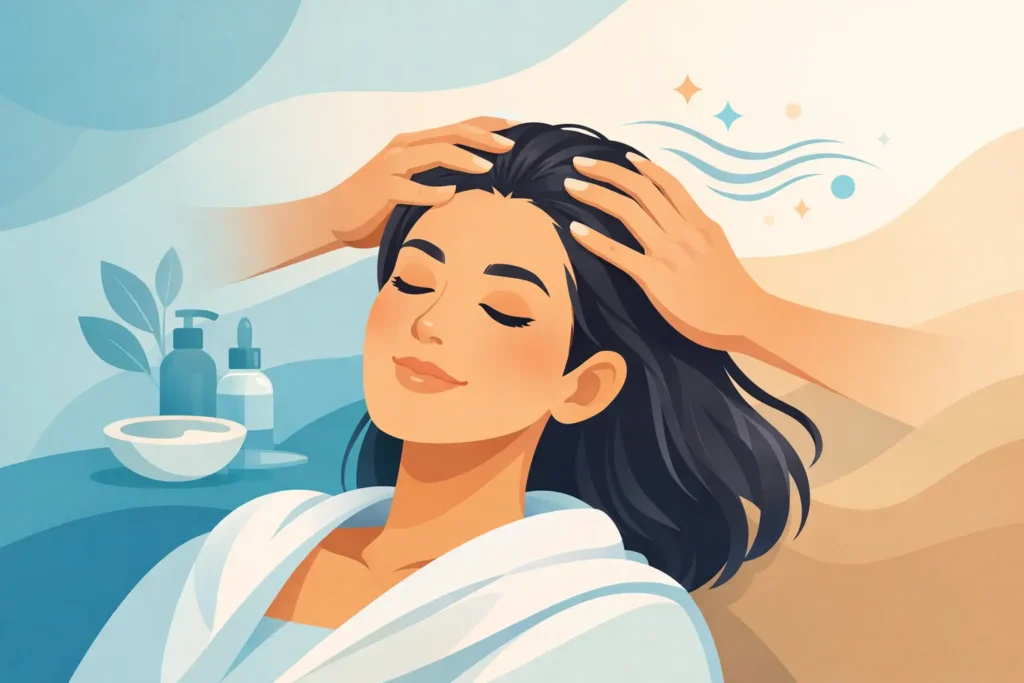 Massagem no couro cabeludo relaxante vale a pena?